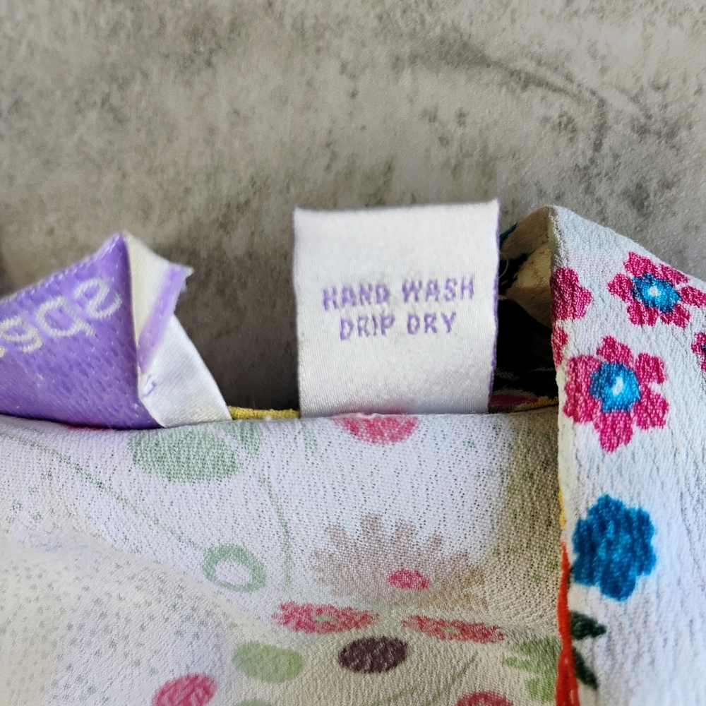 Sacred Threads Boho Patchwork Floral Button Down … - image 8